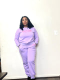 Purple sugar sweatshirt set