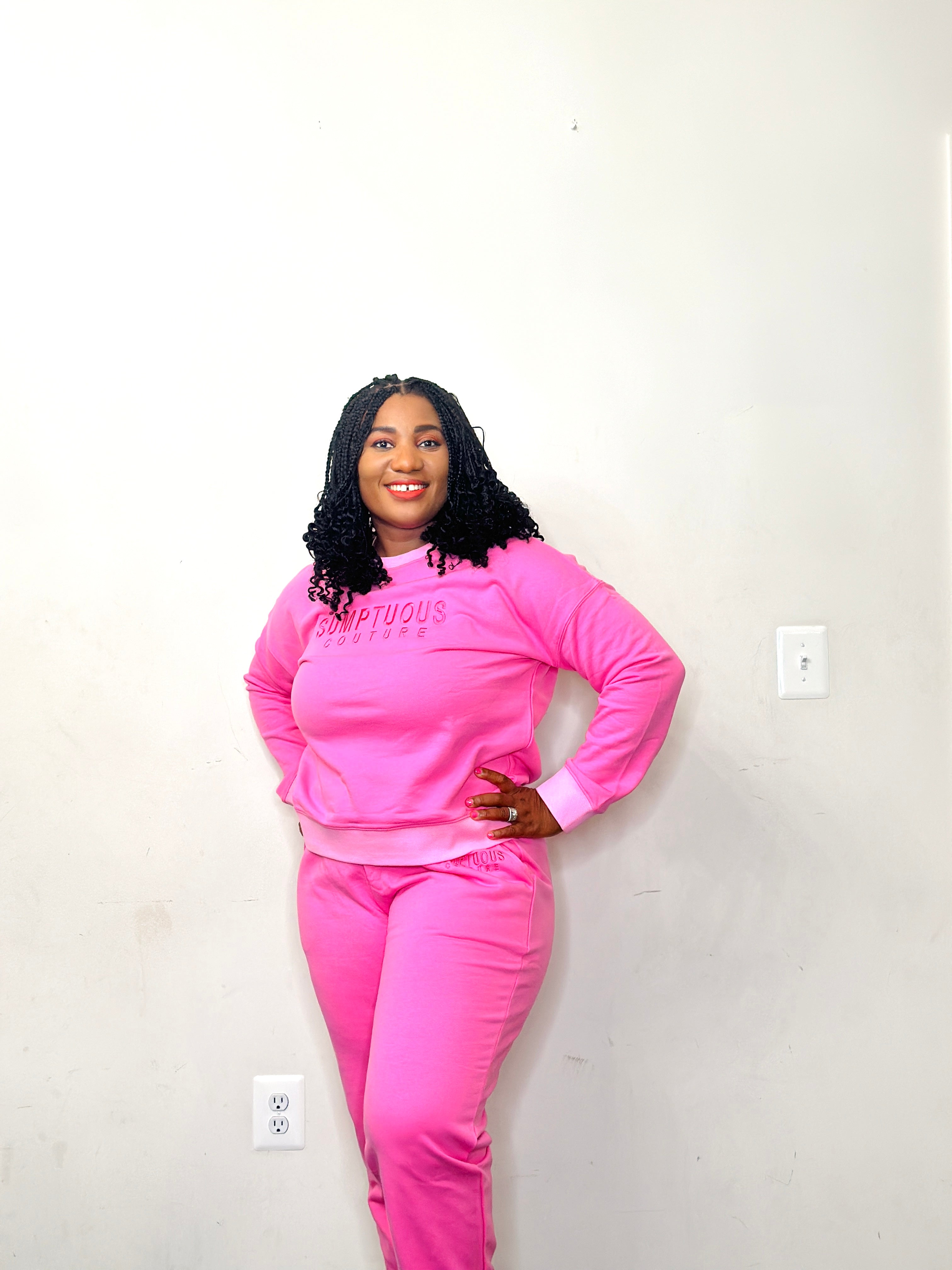 Pink Girl sweatshirt set