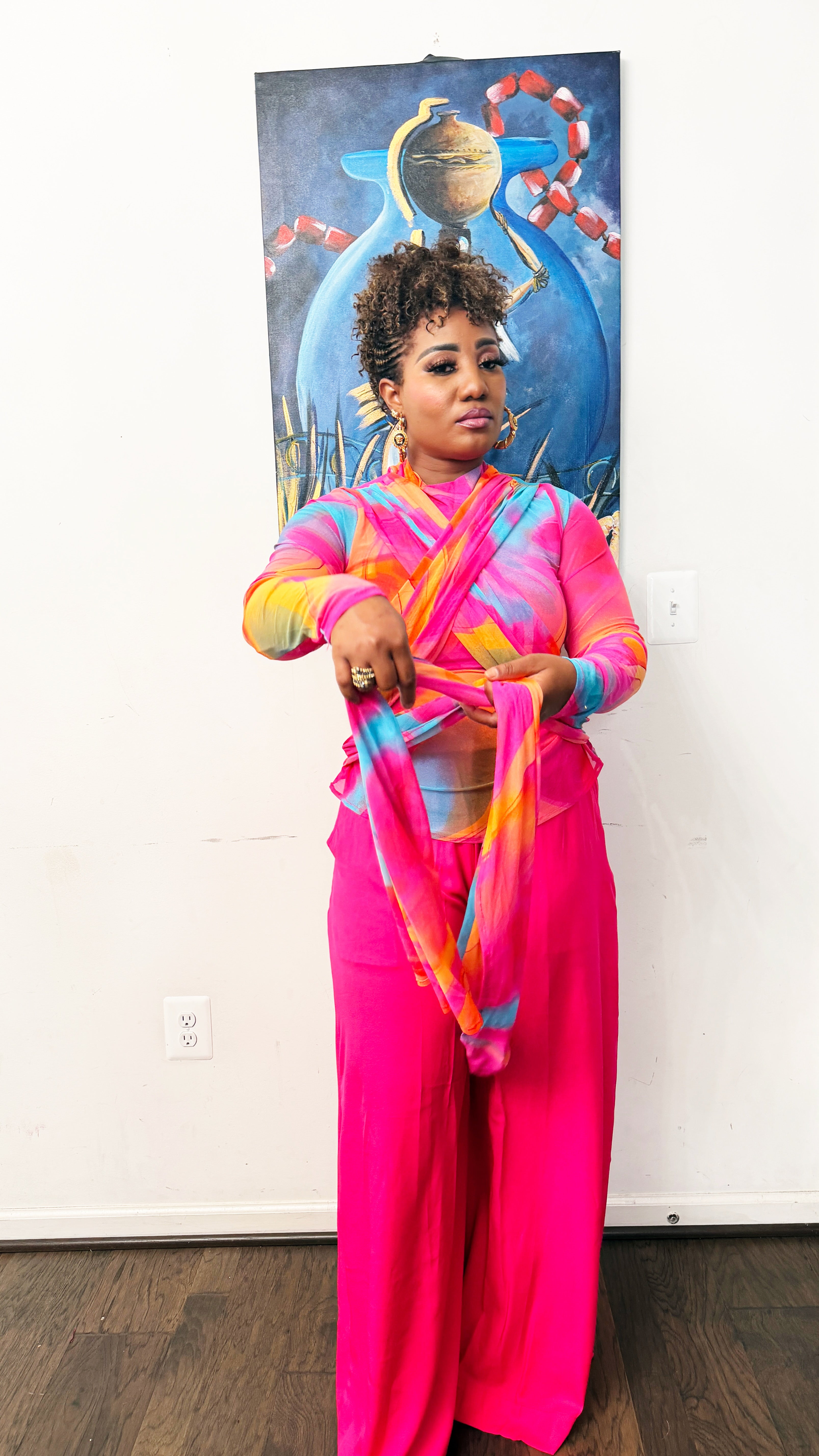 Pink Lady pant set