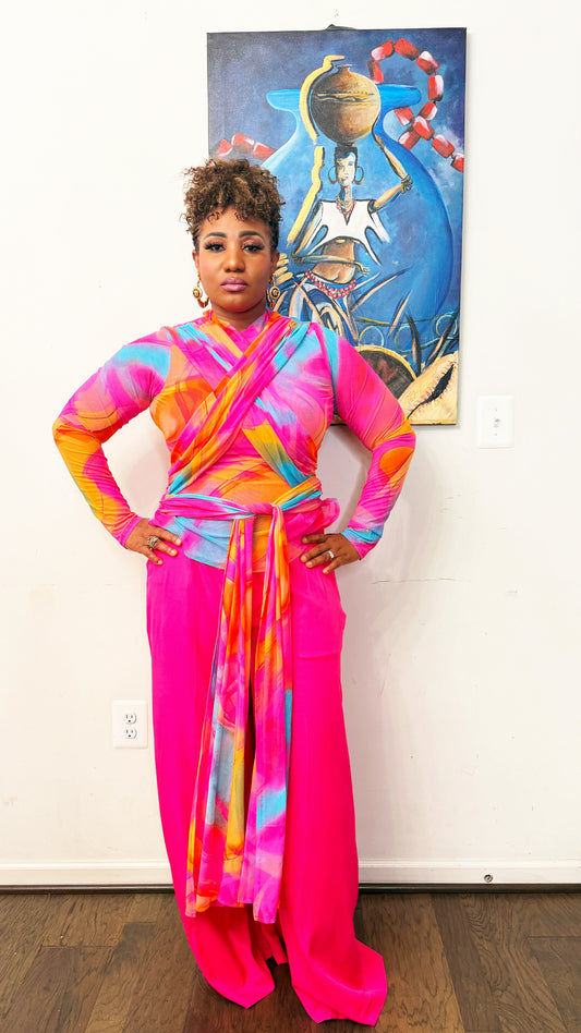 Pink Lady pant set