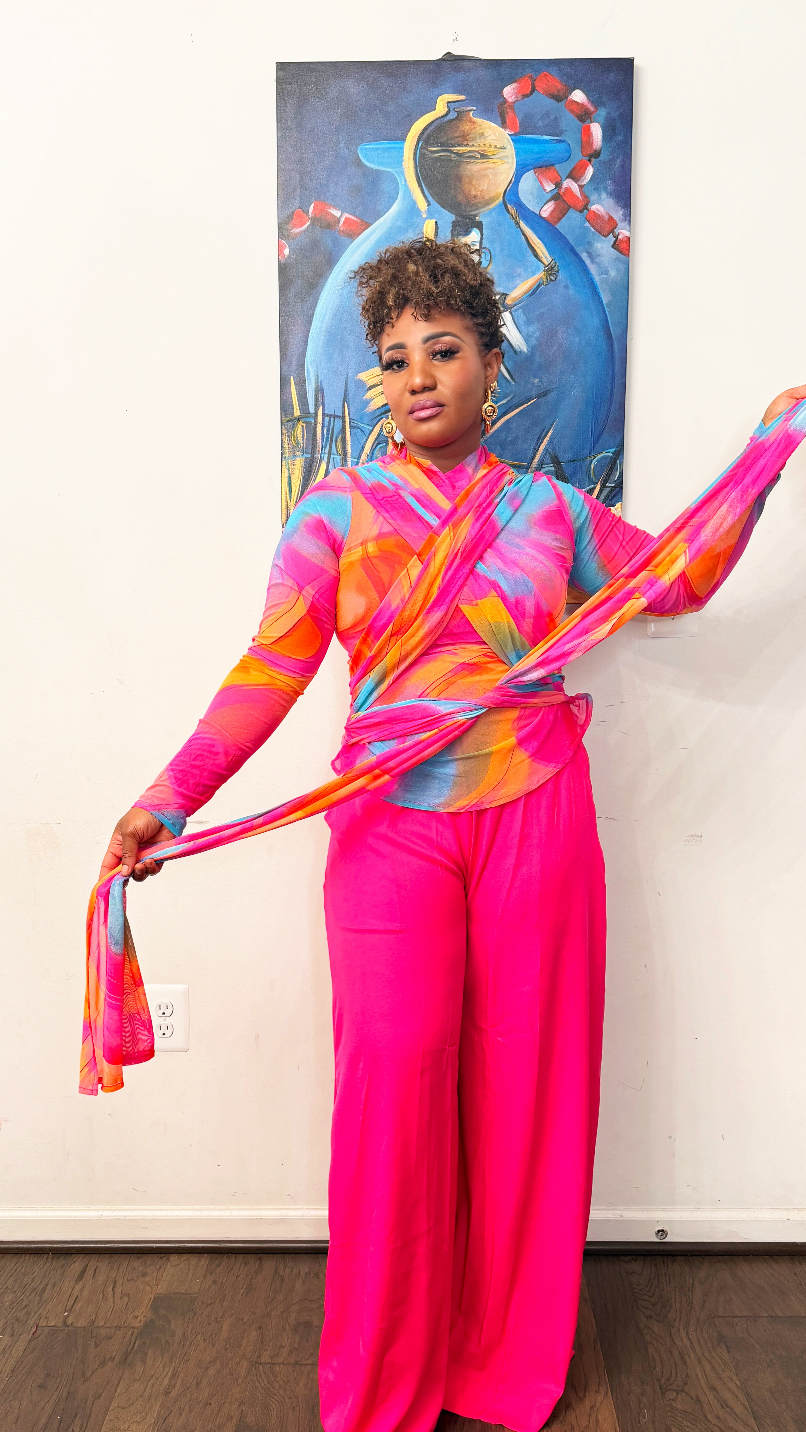 Pink Lady pant set