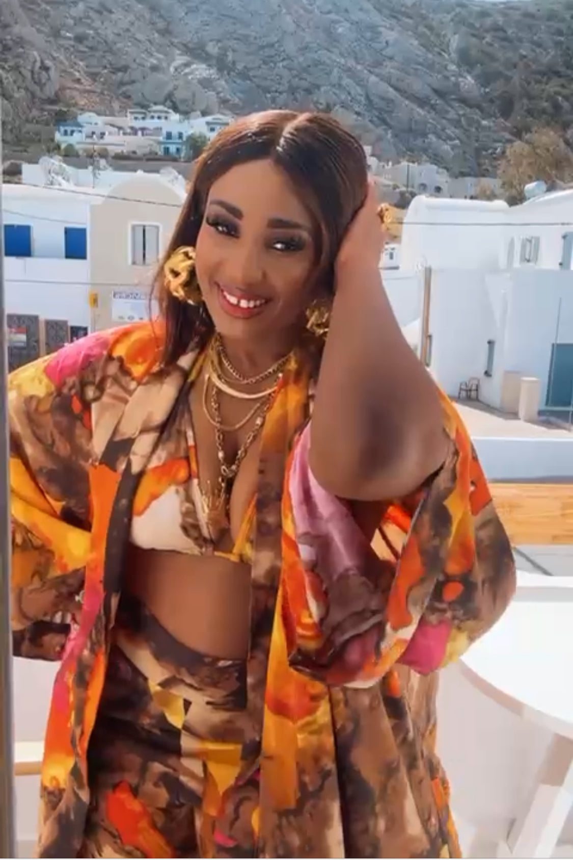 Resort vacation 3 piece bra set 
